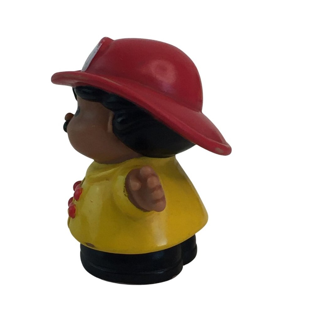 Fisher Price Little People Figures Two Fire Fighters with Kitty Train Conductor - Picture 3 of 13
